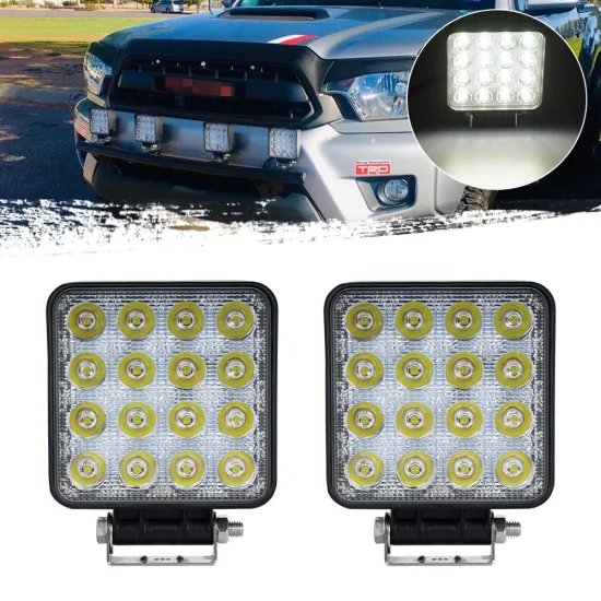 Faro da lavoro a LED per auto, camion, fuoristrada, auto, moto, da 48 W (GF