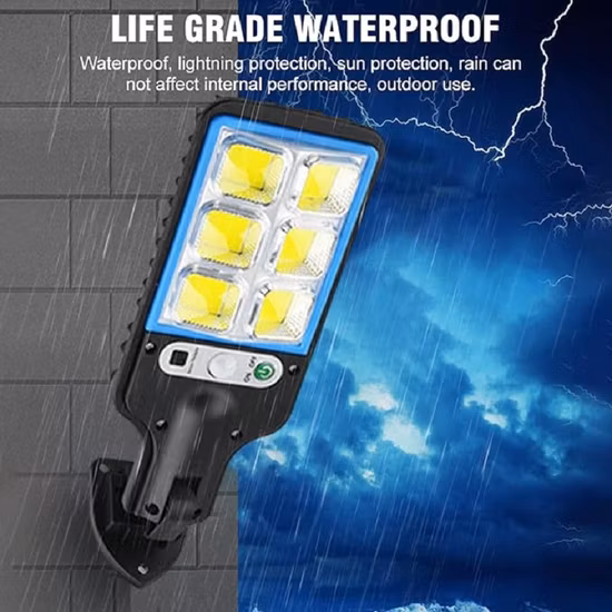 Lampioni solari Lampada solare da esterno 3 Modalità luce Impermeabile Giardino Patio Percorso Cortile Sensore di movimento Illuminazione di sicurezza